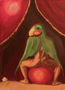 Still Life of Stefano with Parrot