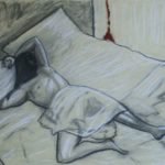Hooded Man on Bed