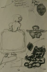 Preparatory sketches for The Infanta and Der Zwerg
